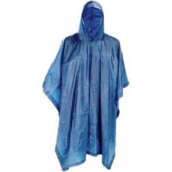 Fun & Feest Poncho - Blauw - One size