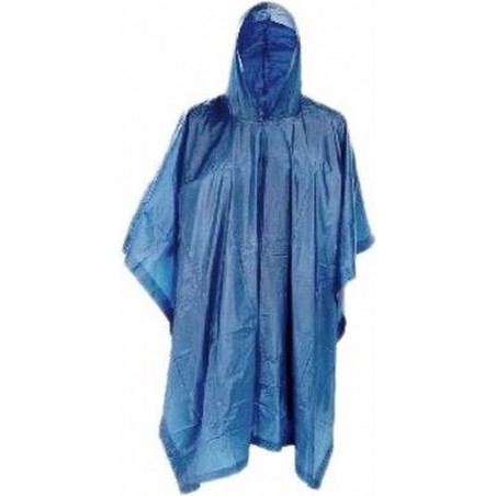 Fun & Feest Poncho - Blauw - One size