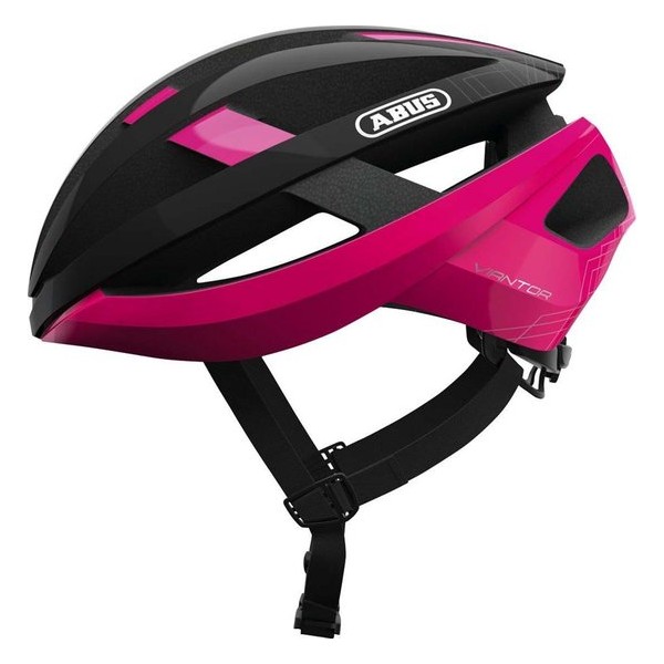 Abus Viantor Fietshelm - Maat L (58-62cm) - Zwart Roze