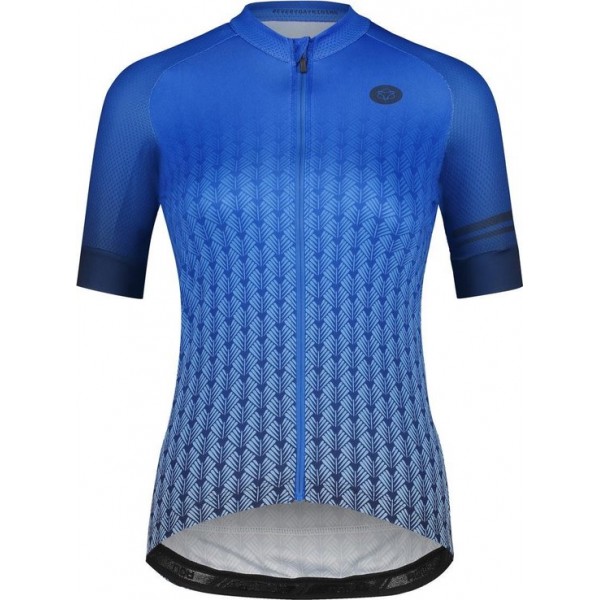 AGU Art Deco Fietsshirt Trend Dames Fietsshirt - Maat XL - Blauw