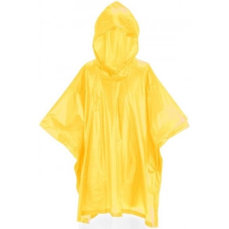 Kinder regen poncho geel