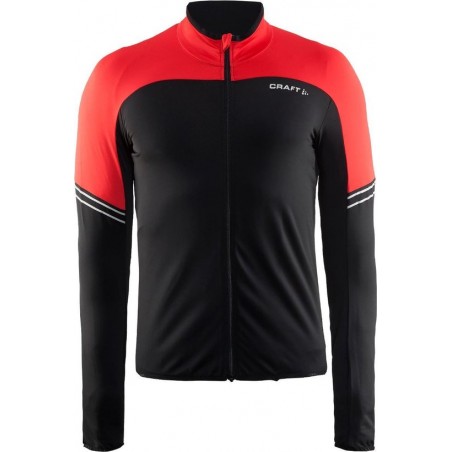 Craft Velo Thermal jersey lange mouwen Heren rood/zwart Maat M