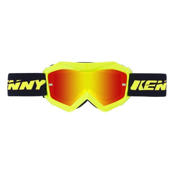 Kenny Kinder Crossbril Track+ Neon Yellow/Iridium