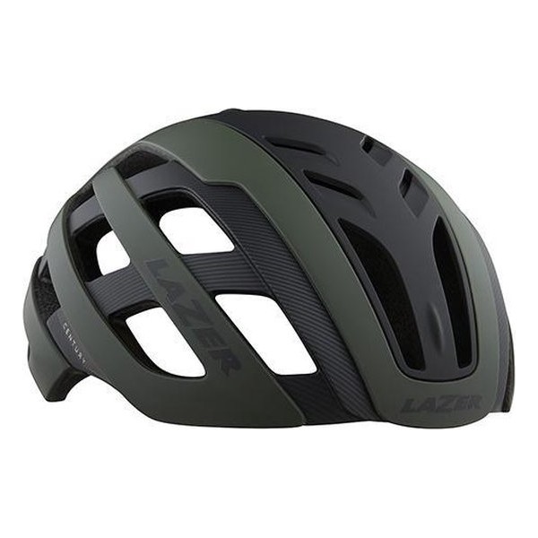 Lazer Century - Fietshelm + LED - M (55-59 cm) -Matte Black - Dark Green