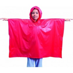 Kinder regen poncho rood