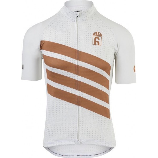 AGU Classic Fietsshirt Six6 Heren Fietsshirt - Maat XL - Wit