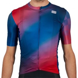 Sportful Rocket Fietsshirt Heren - Rood, Blauw - Maat M