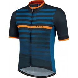 Rogelli Stripe - Blauw/Oranje - Mannen - Maat M