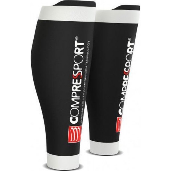 Compressport Calf R2 v2 - Zwart - maat T4