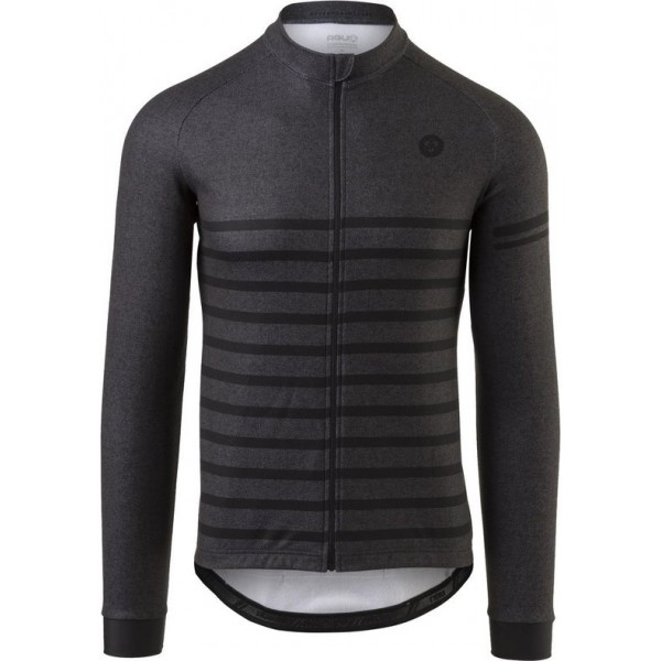 AGU Melange Fietsshirt Lange Mouwen Essential Heren - Grijs - XL