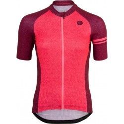 AGU Melange Fietsshirt Essential Dames Fietsshirt - Maat M - Rood