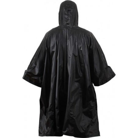 Combi-Label Regenponcho - Herbruikbaar - Herbruikbare Poncho - Volwassenen - Zwart