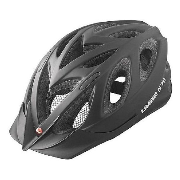 MTB Fietshelm in mat zwart - Limar 575 - Maat L (54-61cm) - met afneembare visor