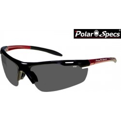 Polar Specs® Polariserende Zonnebril Velocity Sport PS9041 – Metallic Red – Polarized Black – Medium – Unisex