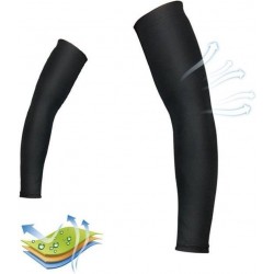 Sport Compressie Arm Sleeve (Set van 2 Stuks) - Compressiekousen - Armsleeves - Zwart - Maat XXL