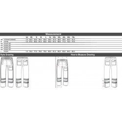 Tricorp  Regenbroek RWS 503001 Fluor Oranje - Maat S