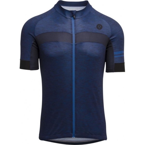 AGU Melange Fietsshirt Essential Heren - Blauw - M