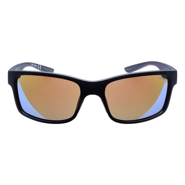 ICON Sport Zonnebril STORM  - Zwart montuur met rubber finish - Blauw spiegelende glazen - GEPOLARISEERD