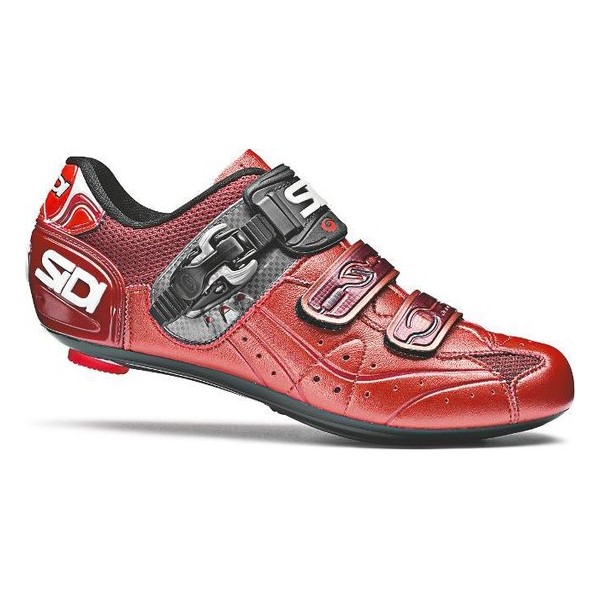 Sidi Genius 5.5 - Racefietsschoenen - Rood/Oranje - Carbon Composite Zool - Maat 44