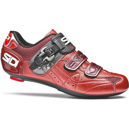 Sidi Genius 5.5 - Racefietsschoenen - Rood/Oranje - Carbon Composite Zool - Maat 44