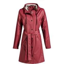 MGO Classic Raincoat Bordeaux - Lange regenjas dames - Maat XXL