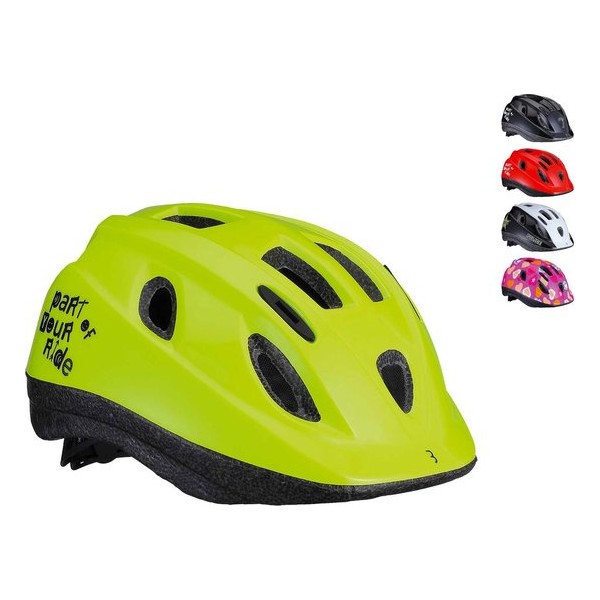 BBB Cycling Boogy Fietshelm - Kind - Maat M - Glanzend Neon Geel - BHE-37