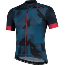 Rogelli Wielershirt KM Brisk Blauw/Rood S