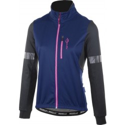 Rogelli Dames winter jack Transition 010.316 2XL - Zwart/blauw/roze