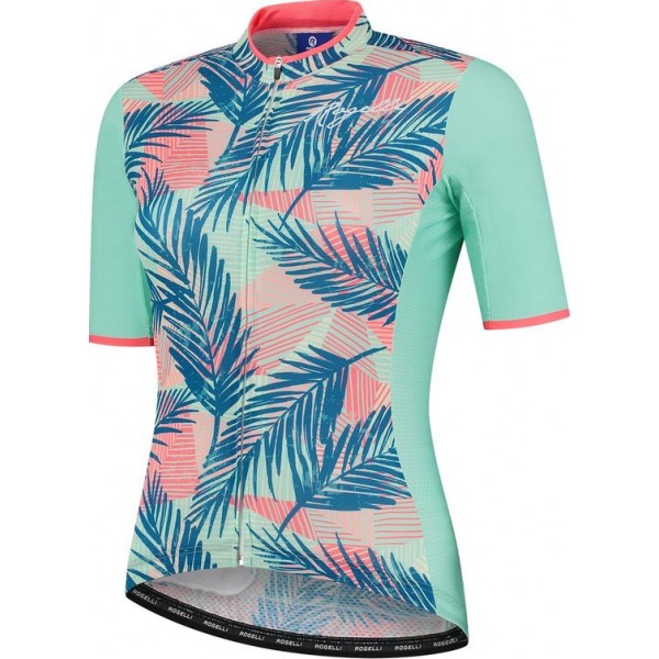 Rogelli Ds Wielershirt KM Leaf Mint/Coral L