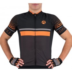 Rogelli Rogelli Hero Fietsshirt - Maat L  - Mannen - zwart/donkergrijs/oranje