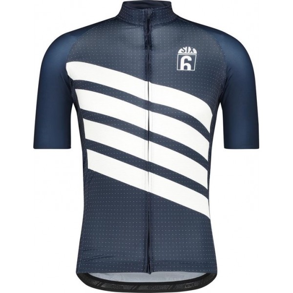 AGU Classic Fietsshirt Six6 Heren Fietsshirt - Maat L - Blauw