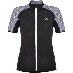 Dare 2b-Expound Jersey-Fietsshirt-Vrouwen-MAAT XS-Zwart