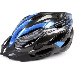 mirage fietshelm 54-58 carbon zwart/blauw