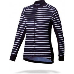 BBB Cycling BBW-385 - Fietsshirt Omnium - Lange mouwen - Dames - Maat M - navy stripes