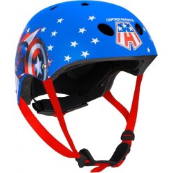 Fietshelm Captain America Jongens Blauw Maat 54/58 Cm