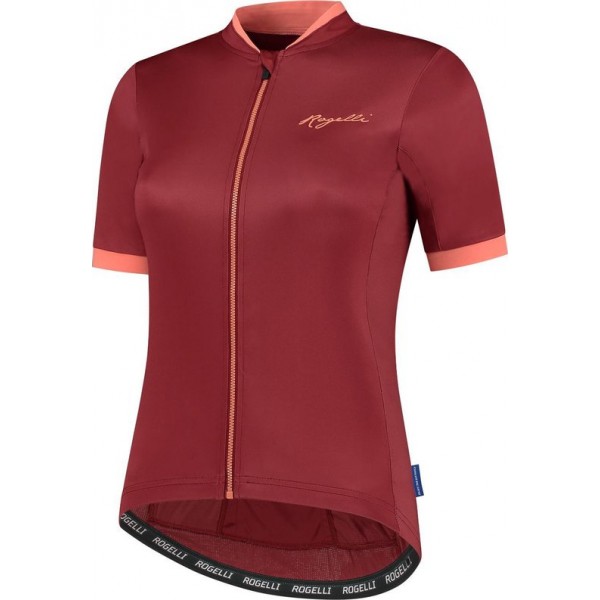 Rogelli Essential Korte Mouwen - Bordeaux/Coral - Vrouwen - Maat XS