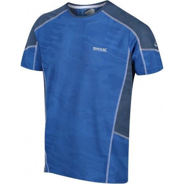 Mannen Camito Actief T-shirt Outdoorshirt blauw