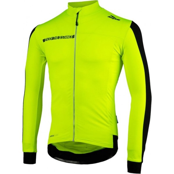 Rogelli Aquabloc LS Wielrenshirt Heren  Fietsshirt - Maat S  - Mannen - geel/zwart