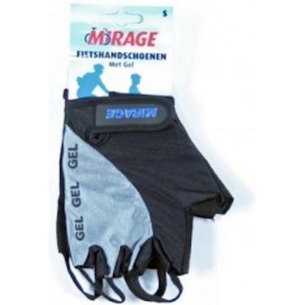 Mirage Fietshandschoenen Met Gel Zwart Grijs Maat XL