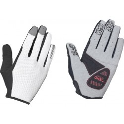 GripGrab Shark Padded Full Finger Handschoenen - Wit - Unisex - Maat L