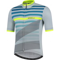 Rogelli Stripe - Grijs/Groen/Fluor - Mannen - Maat L