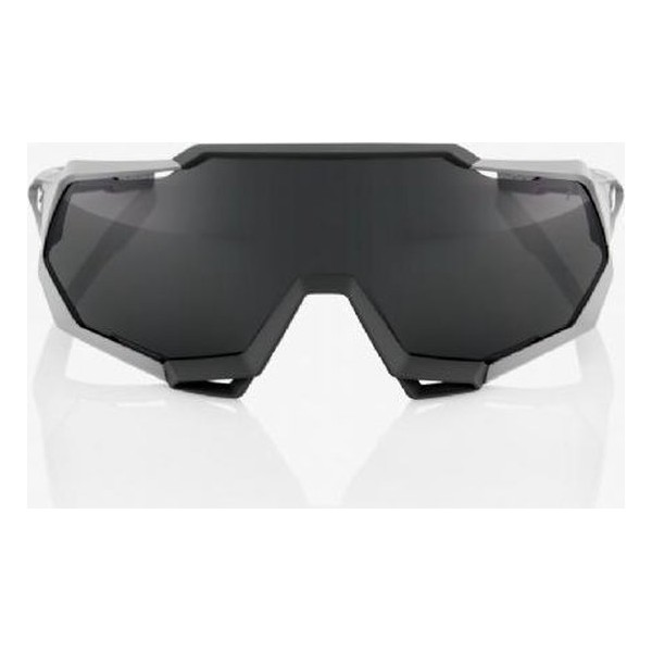 100%  SPEEDTRAP - Soft Tact Stone Grey - Smoke Lens (Incl. Clear Lens)