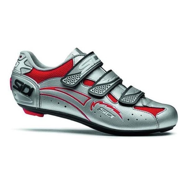 Sidi Zephyr Fietsschoenen Rood/Zilver - Maat 48