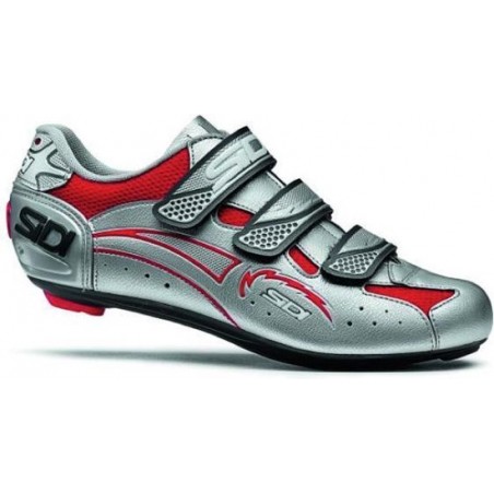 Sidi Zephyr Fietsschoenen Rood/Zilver - Maat 48