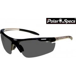 Polar Specs® Polariserende Zonnebril Velocity Sport PS9041 – Silver – Polarized Black – Medium – Unisex