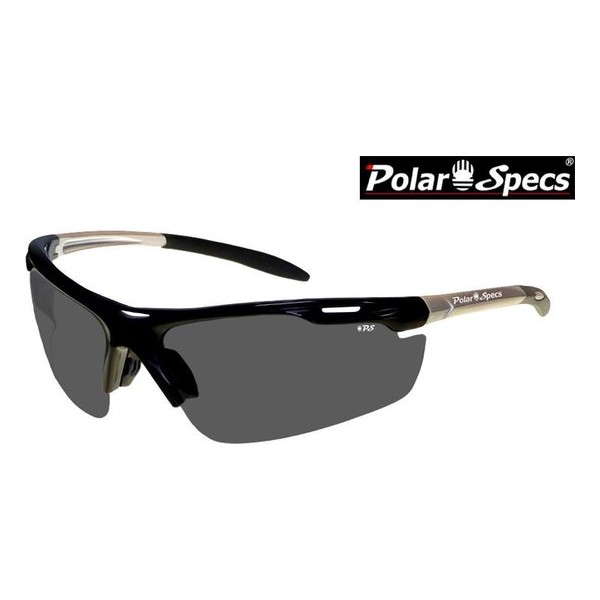 Polar Specs® Polariserende Zonnebril Velocity Sport PS9041 – Silver – Polarized Black – Medium – Unisex