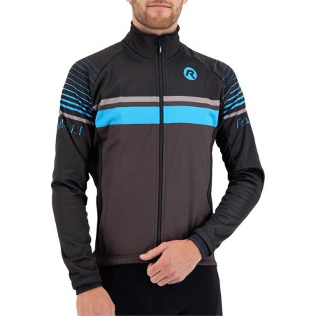 Rogelli Fietsjack - Maat XL  - Mannen - zwart/bauw/grijs