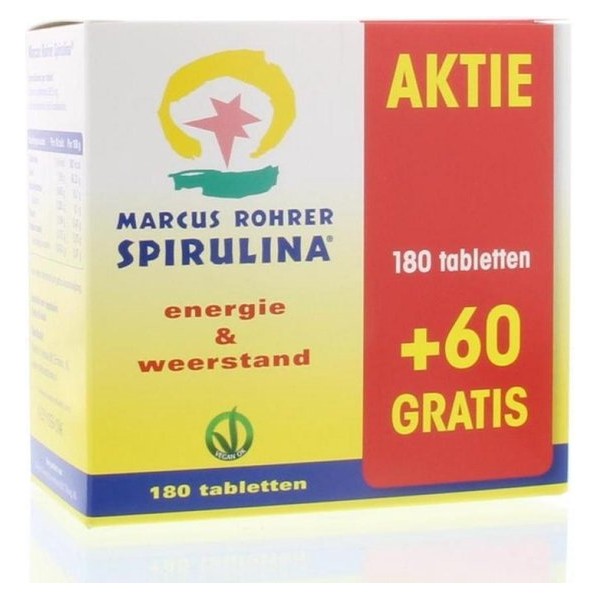 Marcus Rohrer Spirulina - 180 + 60 tabletten (actie verpakking)