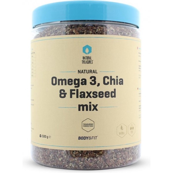 Body & Fit Superfoods Omega-3, Chia- & Lijnzaad mix - 500 gram