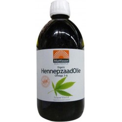 Mattisson Hennepzaadolie  Organic Raw - 500 ml - Voedingssupplement - Superfood